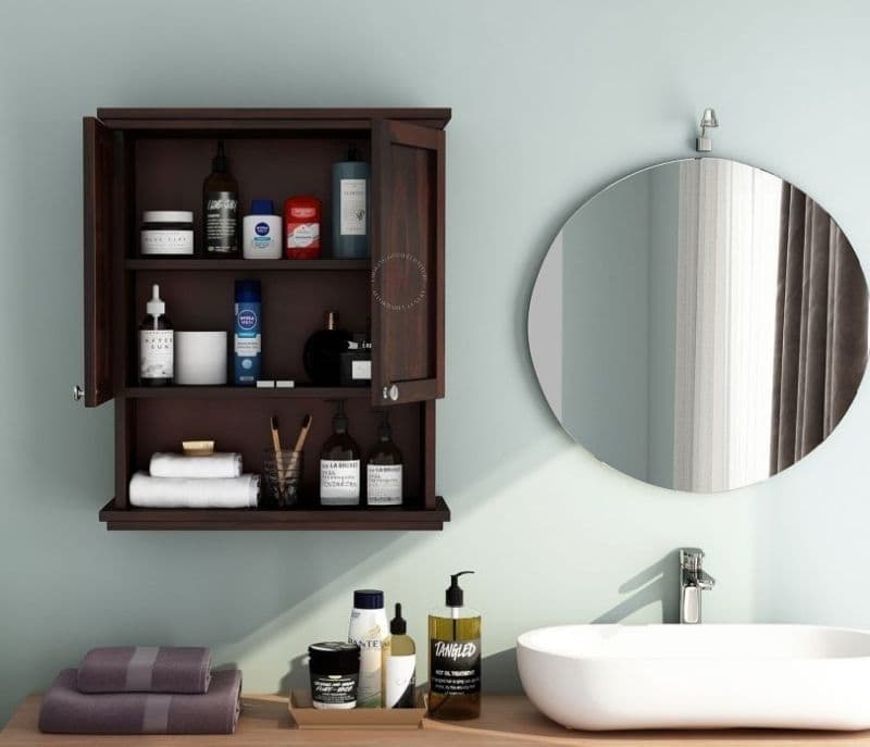Image 2 for Lottie Bathroom Cabinet (Walnut Finish)