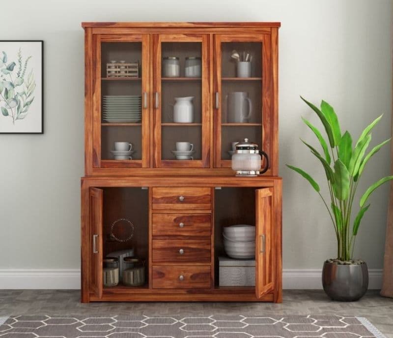 Remy Kitchen Cabinet (Honey Finish)