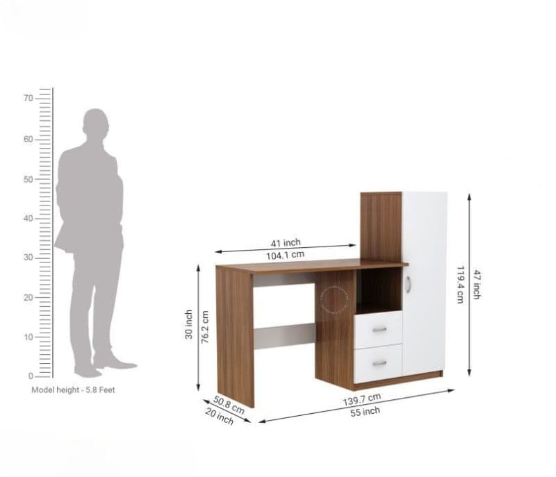 Image 7 for Camryn Engineered Wood Study Table