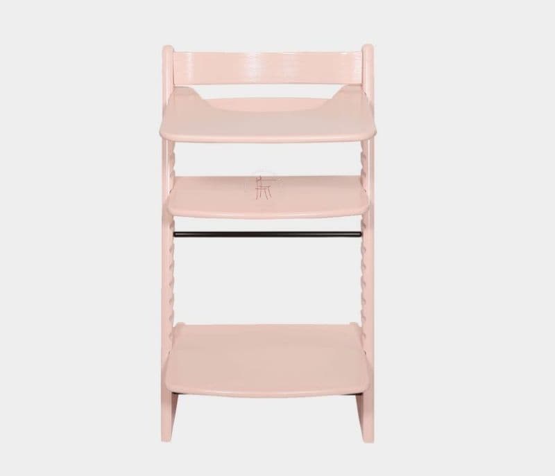 Image 4 for Averie Beech and Multilayered Board Blue Baby High Chair