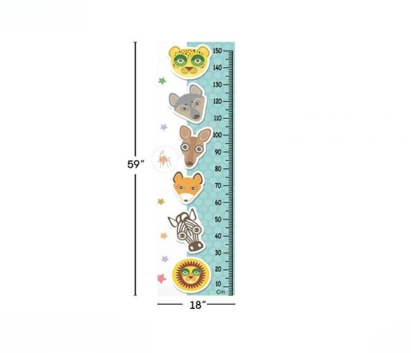 Image 3 for Liv Jungle Animals Kids Height Chart Wall Decal