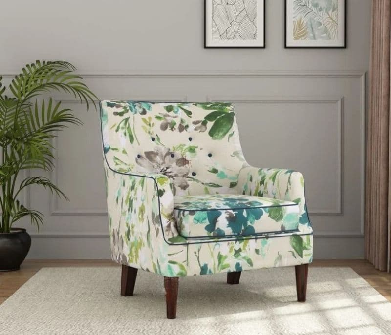 Image 2 for Belladonna Wing Back Chair (Walnut Finish)