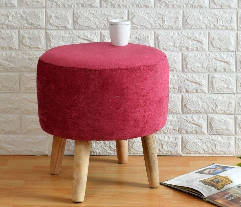 Este Solid Wooden Stool