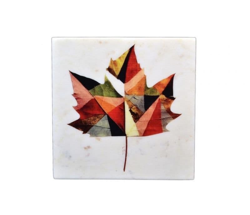 Image 3 for Annika Maple Leaf Marble Wall Accent