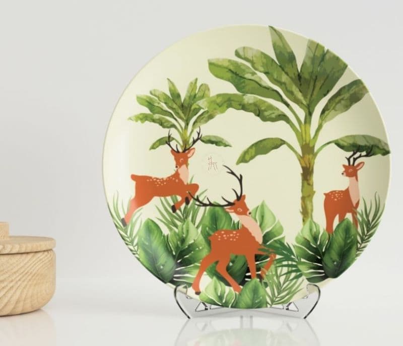 Aleia Fox Printed Exquisite Traditional Ceramic Wall Plate