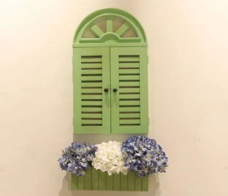 Image 5 for Mazie Green Wooden Window Frame