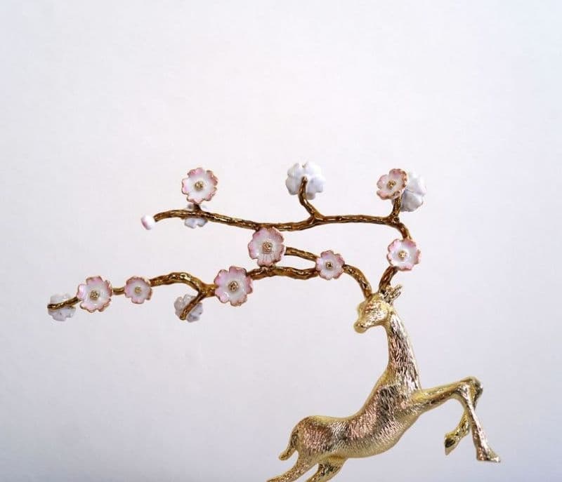 Image 3 for Zariah Alloy Deer Figurine