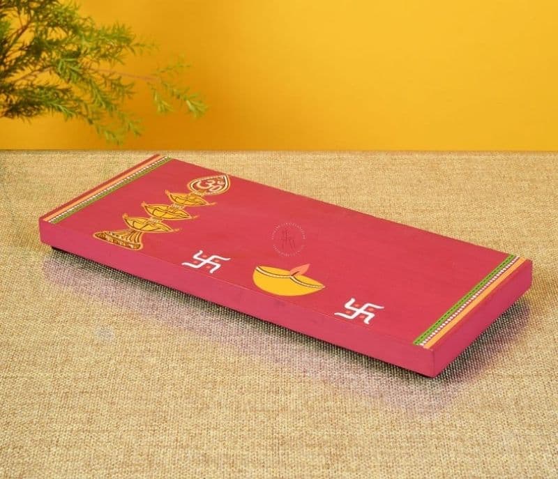 Image 2 for Quinn Laxmi Ganesh Red Puja Chowki