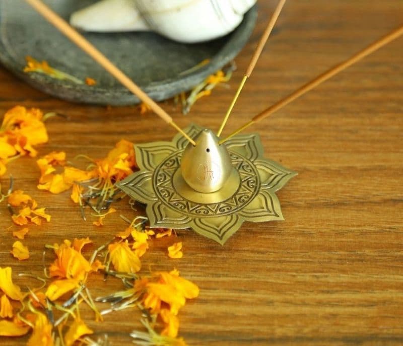 Valeria Brass Incense holder