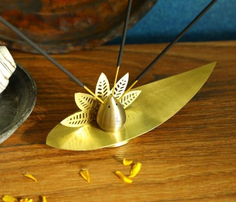 Everleigh Gold Brass Incense holder