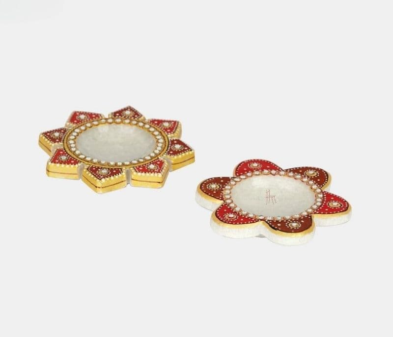 Image 3 for Peyton Two Decorative Marble Diyas
