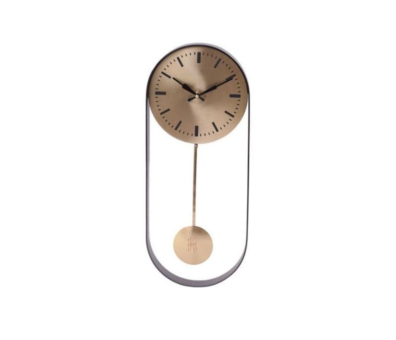 Image 2 for Celeste Pendulum Wall Clock with Black Frame
