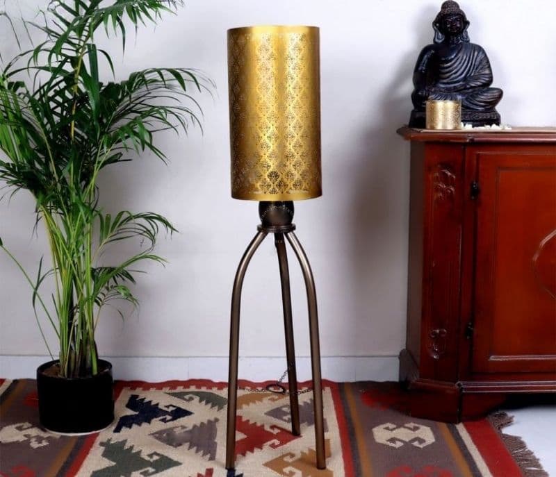 Image 3 for Salome Gandhara Floor Tripod Ambient Lamp