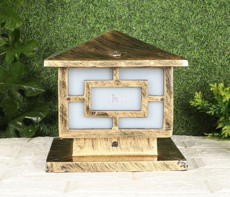 Image 3 for Astrid Antique Gold Iron Gate Lights Without Bulb