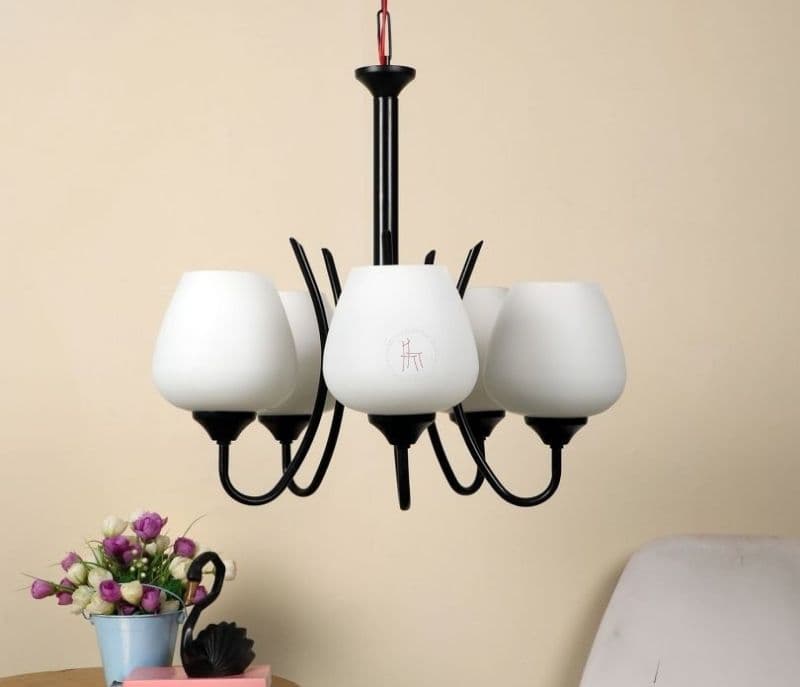 Leighton Black Wood Chandeliers Lights Without Bulb