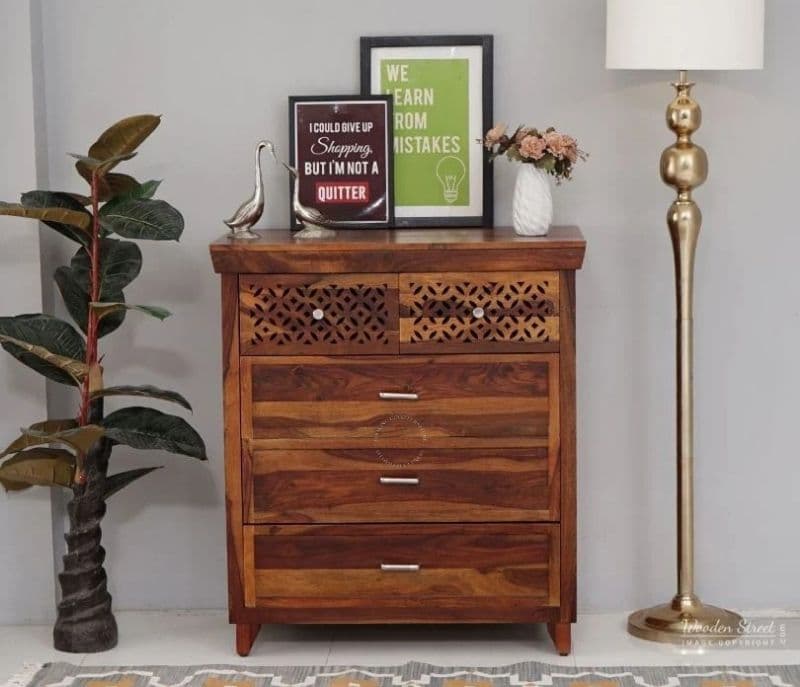 Image 2 for Brielle 5-Drawer Wooden Chest Drawers