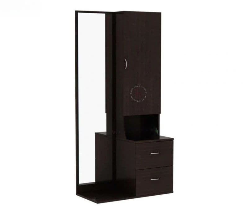 Image 5 for Monroe Engineered Wood Dressing Table with Cabinet and Pull-Out Drawers