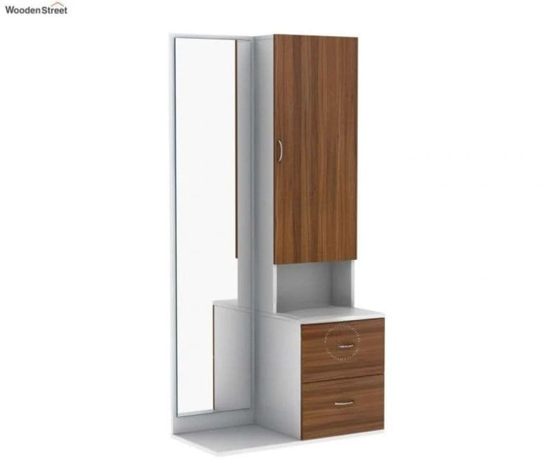 Image 5 for Paisley Engineered Wood Dressing Table with Cabinet and Pull-Out Drawers