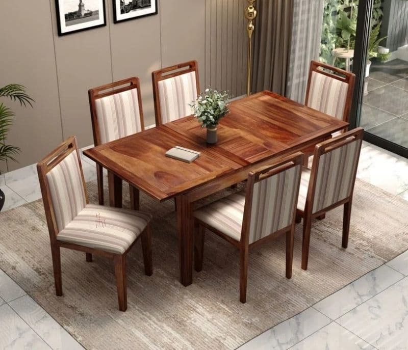 Image 3 for Maelynn 6 Seater Dining Set with 6 Premium Upholstered Chair