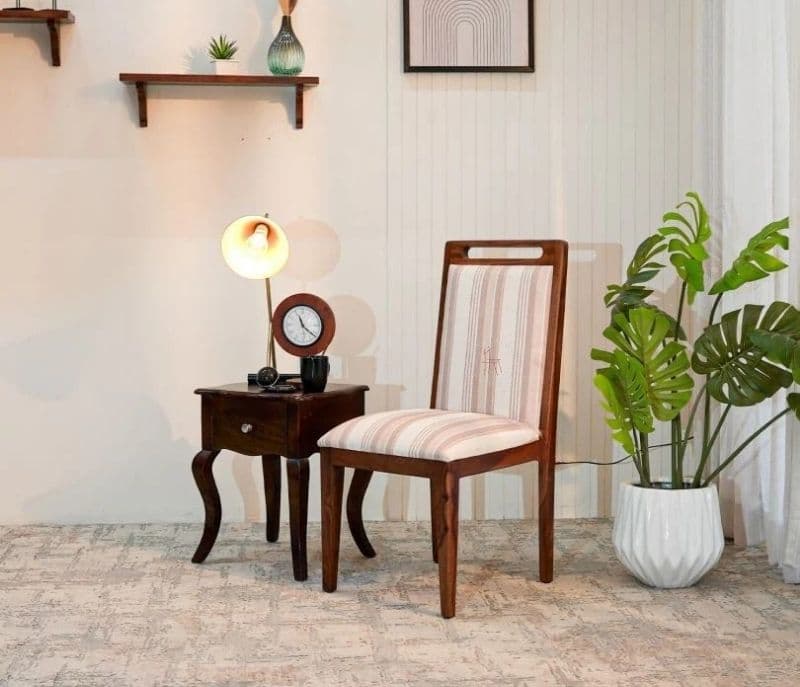 Image 6 for Dior Dining Chair with Luxurious Cotton Upholstery