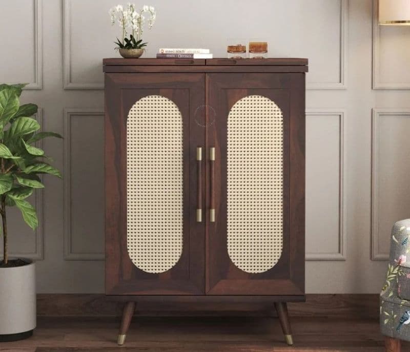 Image 2 for Mikaela Bar Cabinet (Walnut Finish)