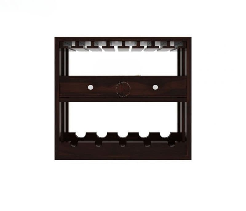 Image 4 for Cattleya Wine Rack (Walnut Finish)