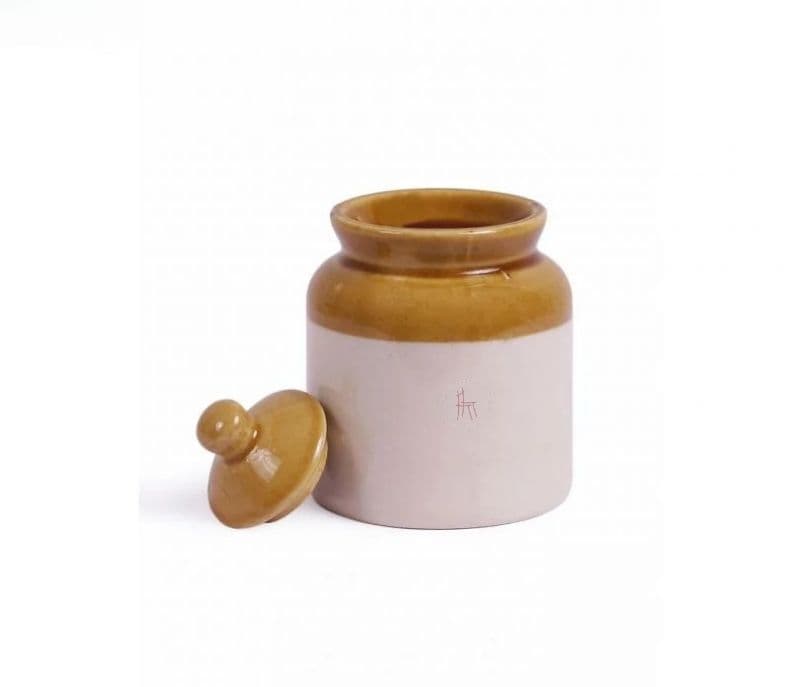 Image 4 for Alanna Crafted Four Inch Ceramic Pickle Jars Set of 2