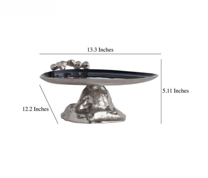 Image 4 for Tessa Stones Serving ware Jet Black enamle - Cake Stand