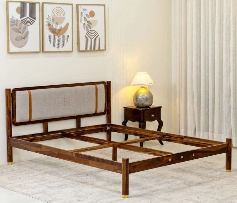 Image 3 for Domitilla Bed Without Storage (Teak Finish)