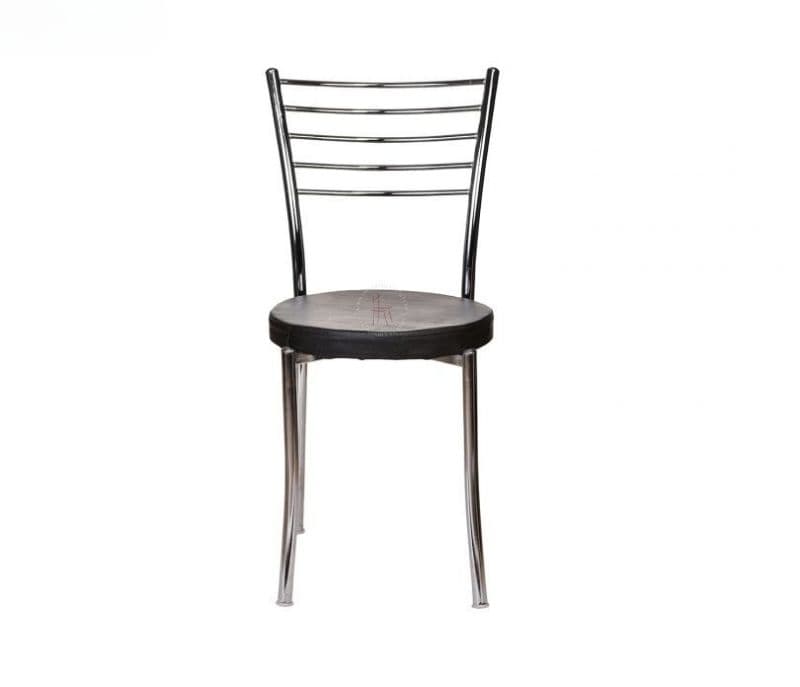 Image 5 for Hana Set of 2 Black PU Chrome Plated Visitor Chair