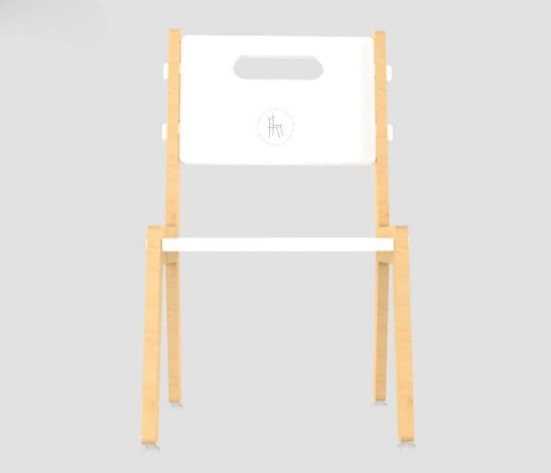 Image 4 for Thalia White Wooden Kids Guava Chair
