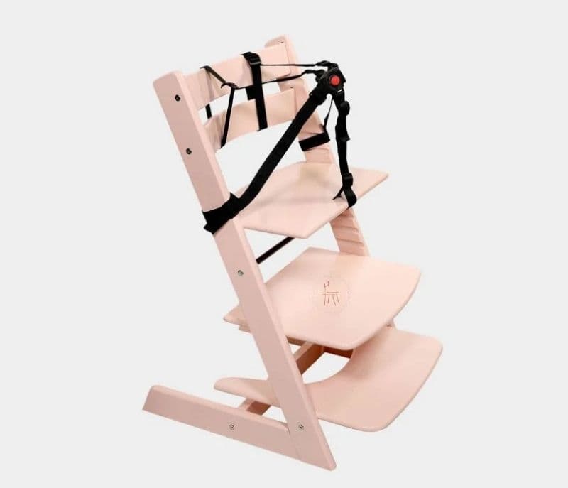 Image 5 for Averie Beech and Multilayered Board Blue Baby High Chair