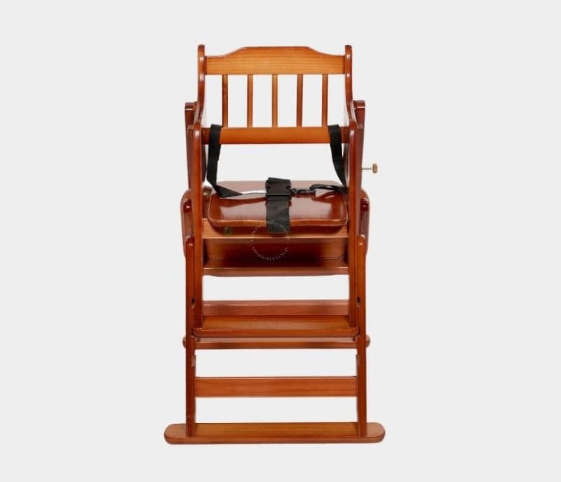 Image 4 for Carly Pine Wood Brown Kids High Chair