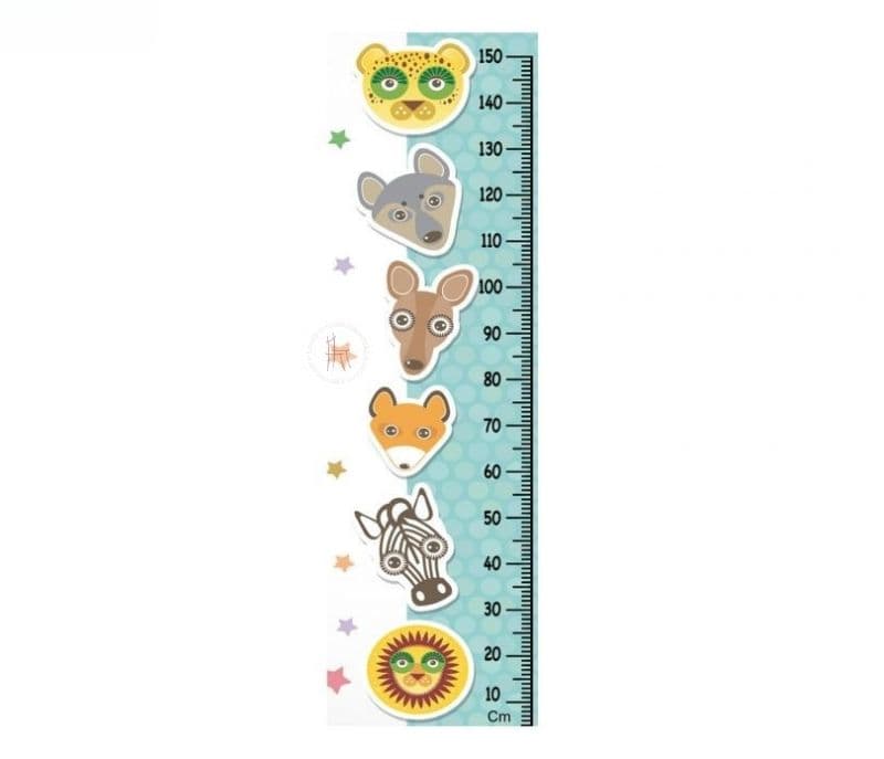Image 2 for Liv Jungle Animals Kids Height Chart Wall Decal