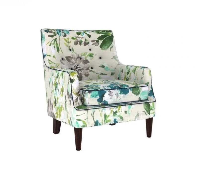 Image 4 for Belladonna Wing Back Chair (Walnut Finish)