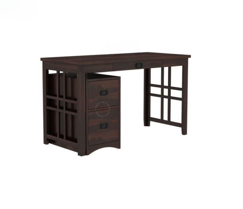 Image 6 for Loretta  Computer Table With Keyboard Tray and Drawer Storage (Walnut Finish)