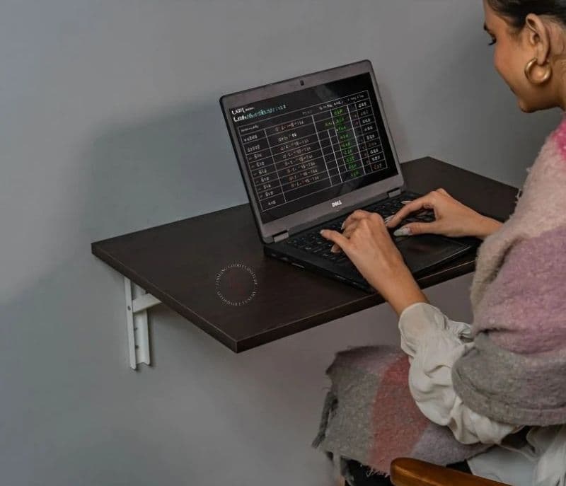 Image 8 for Lennox Foldable Wall Mounted Engineered Wood Study Table