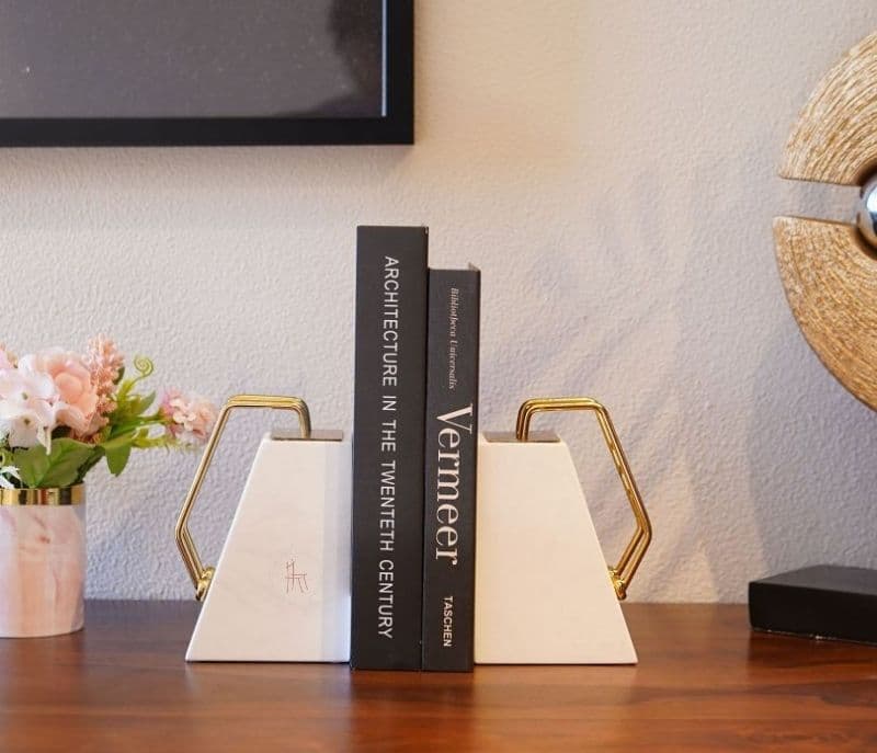 Image 6 for Sarai White Mania Marble Book End