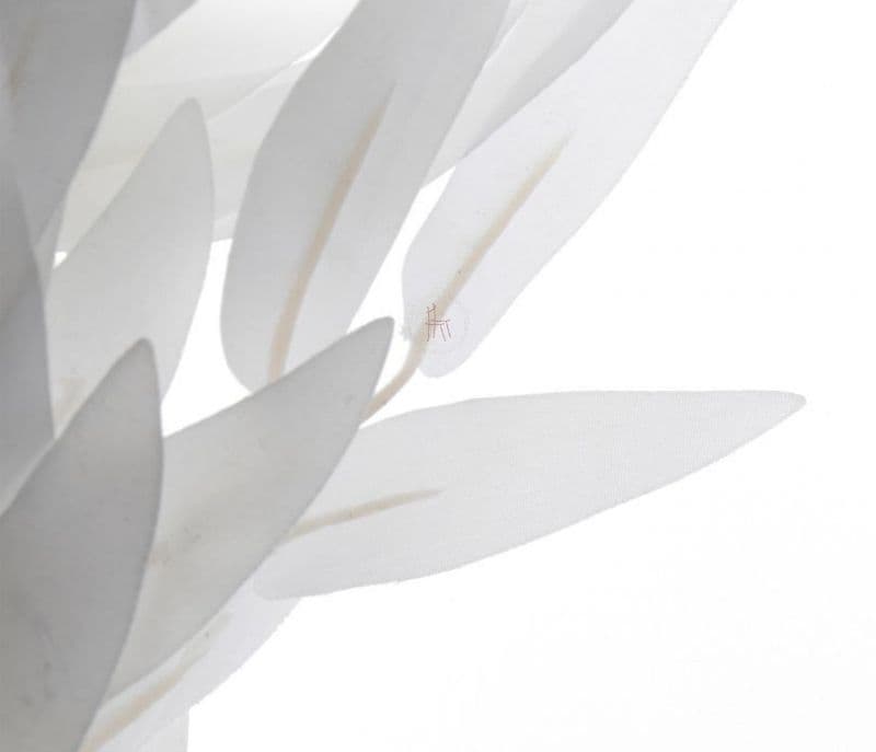 Image 4 for Alanna Feathers Artificial Plant Plastic Iron Leaf- Set Of 3