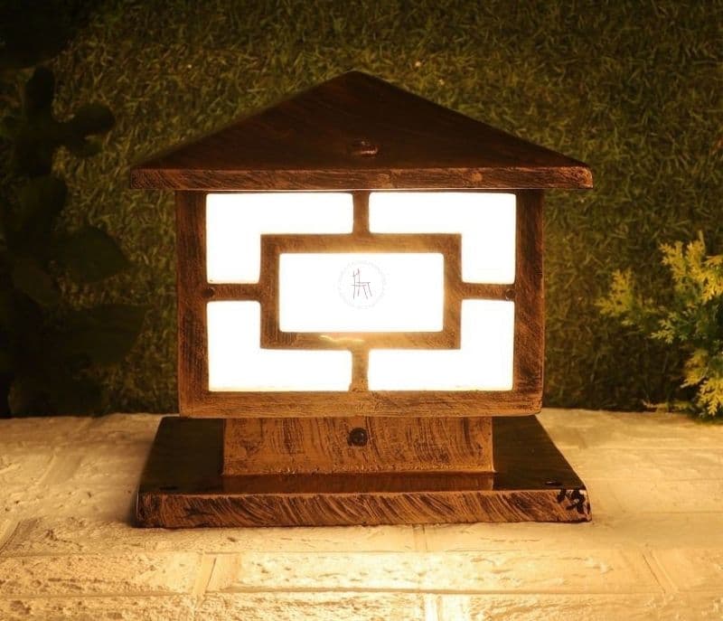 Astrid Antique Gold Iron Gate Lights Without Bulb