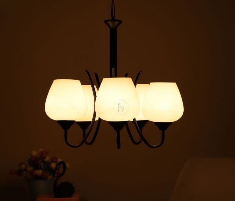 Image 2 for Leighton Black Wood Chandeliers Lights Without Bulb
