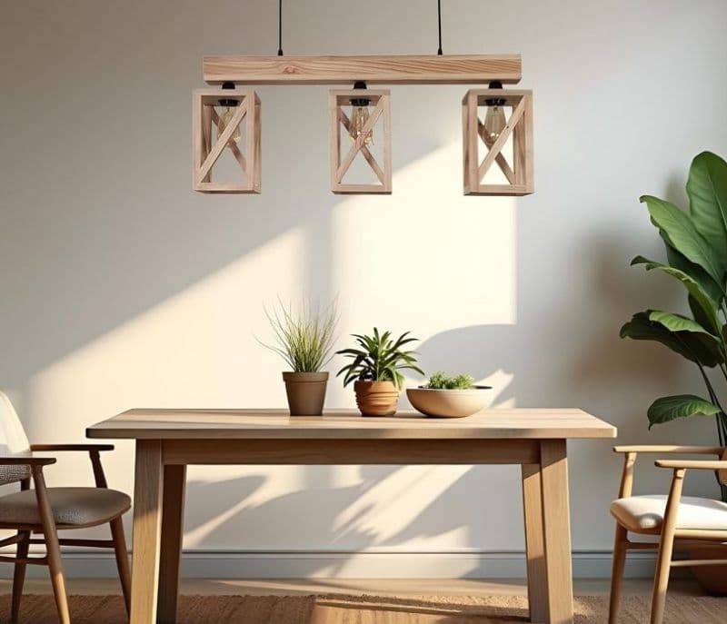 Image 2 for Alivia Brown Wooden Series Hanging Light