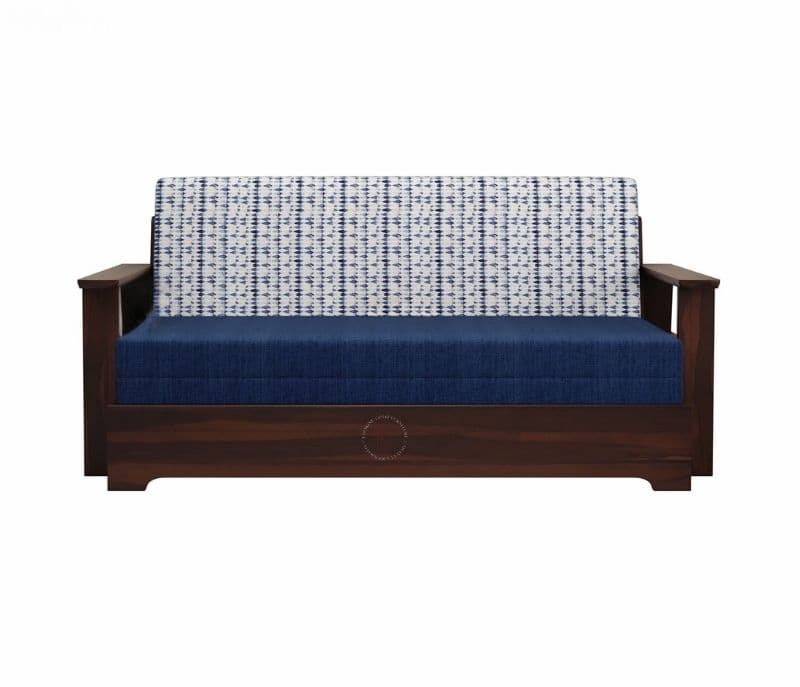 Image 4 for Delis Sheesham Wood Sofa Cum Bed With Armrests