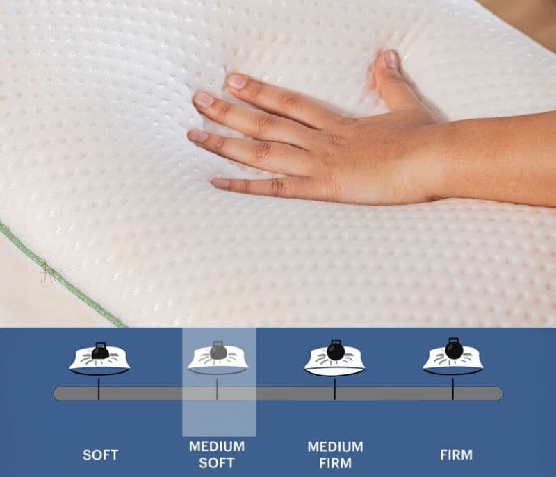 Image 3 for Amist Ultra Comfort Latex Pincore Bounce Back Pillow For Neck And Shoulder Pain Relief With Removable Cover