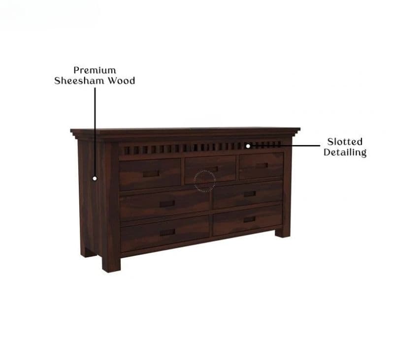 Image 5 for Harlow 7 Drawer Wooden Chest Drawers