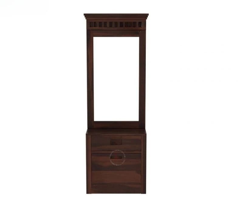 Image 3 for Genesis Dressing Table With Storage Stool (Walnut Finish)