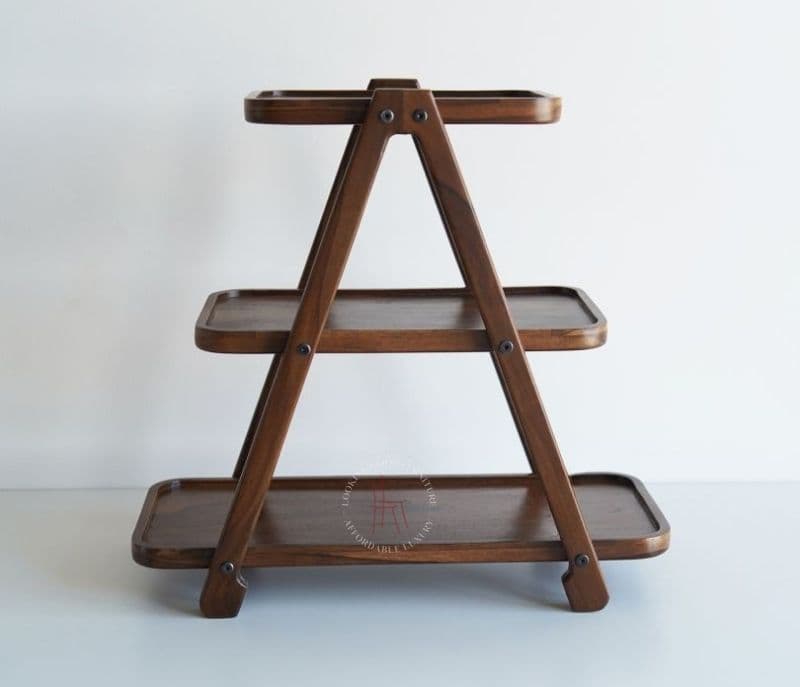 Image 5 for Kiara 3 Tier Solid Wood Kitchen Rack
