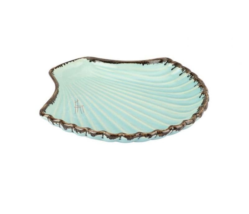 Image 4 for Sea Shell Tranquil Ceramic Serving Platter