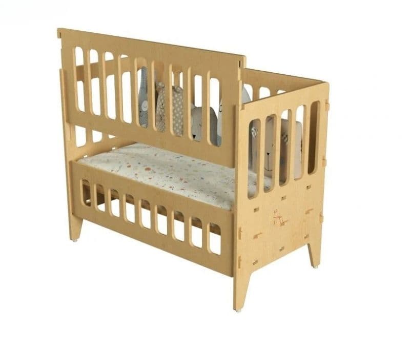 Image 4 for Daphne Birch Plywood Wooden Baby Crib