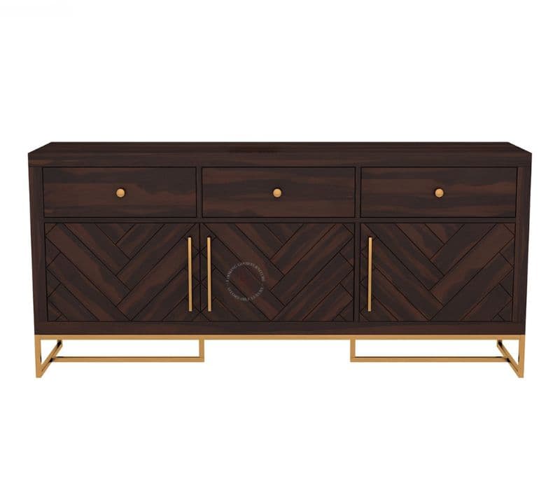 Image 4 for Luna Sheesham Wood Cabinet and Sideboard